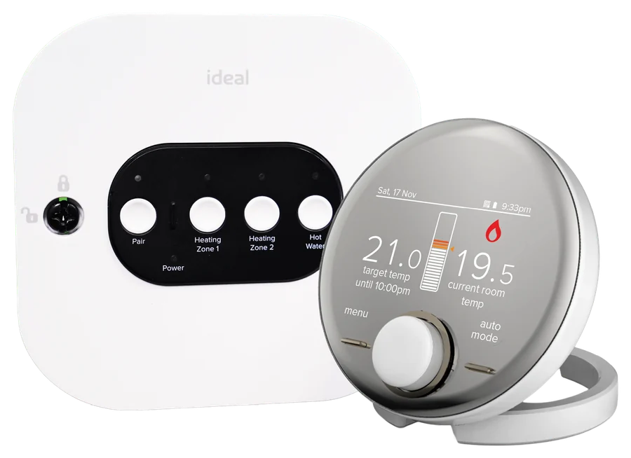 Ideal Halo wireless thermostat and receiver