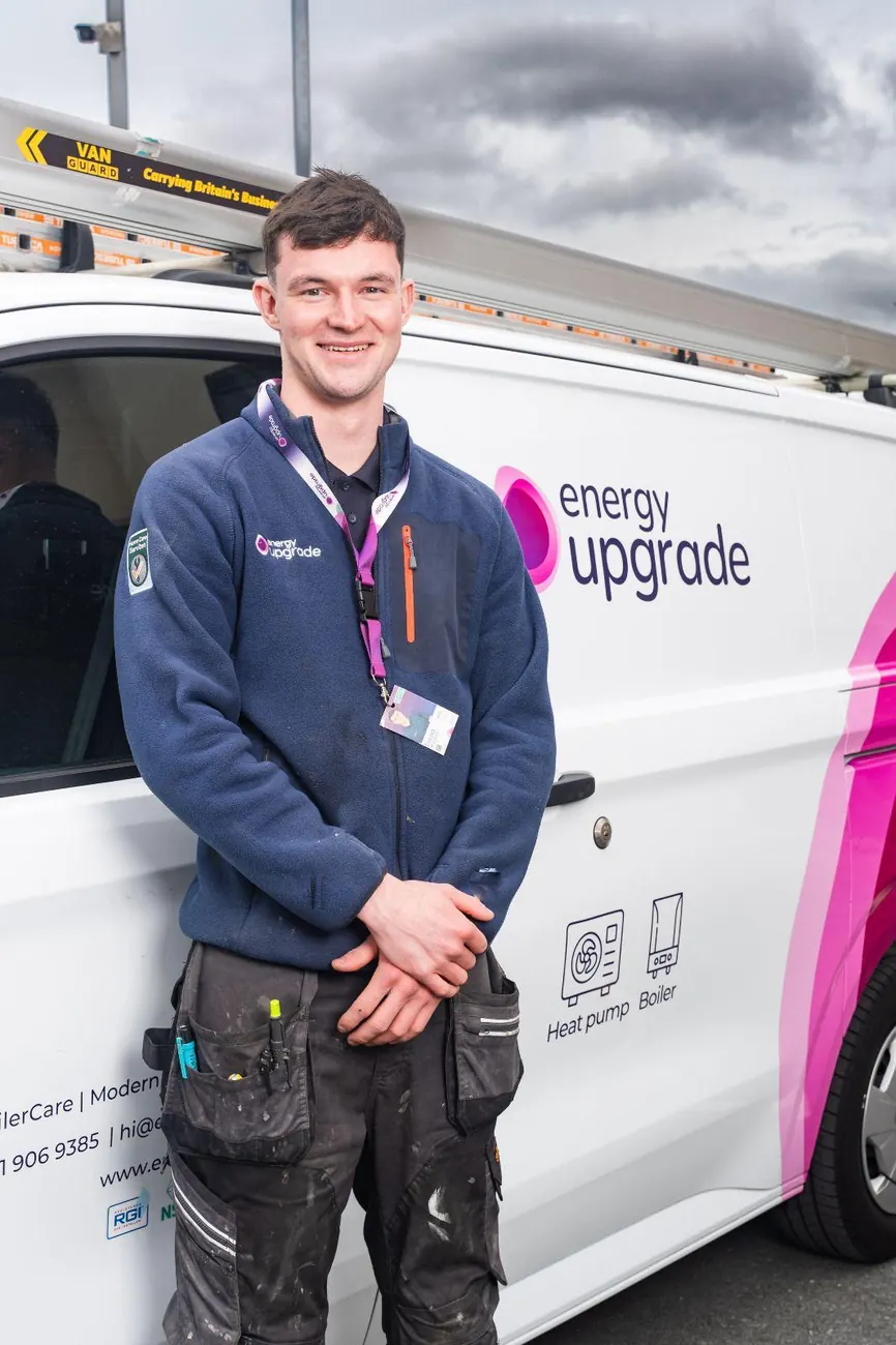 Energy Upgrade engineer in the company fleece